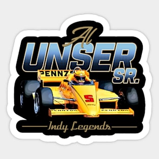 Al Unser Sr. Legends 80s Retro Sticker